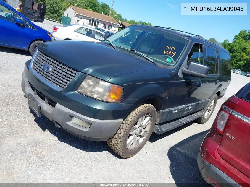 2004 Ford Expedition VIN: 1FMPU16L34LA39045 Lot: 45181919