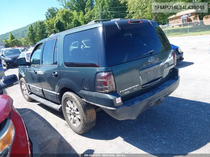 2004 Ford Expedition VIN: 1FMPU16L34LA39045 Lot: 45181919