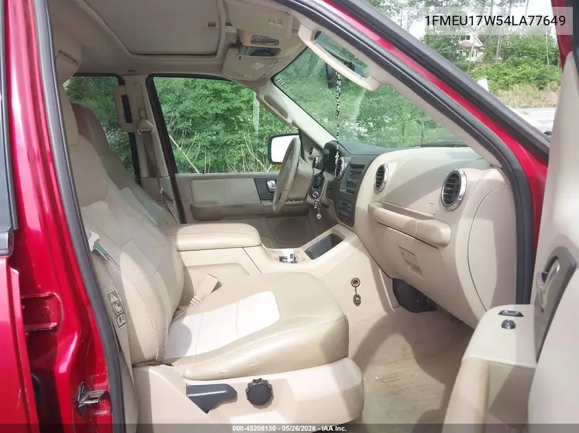 2004 Ford Expedition Eddie Bauer VIN: 1FMEU17W54LA77649 Lot: 45208130