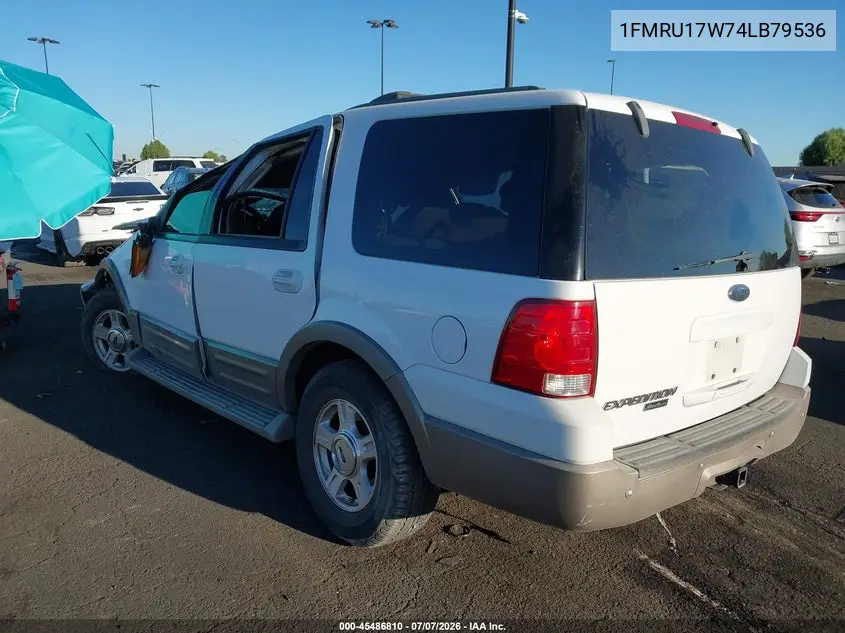 2004 Ford Expedition Eddie Bauer VIN: 1FMRU17W74LB79536 Lot: 45486810