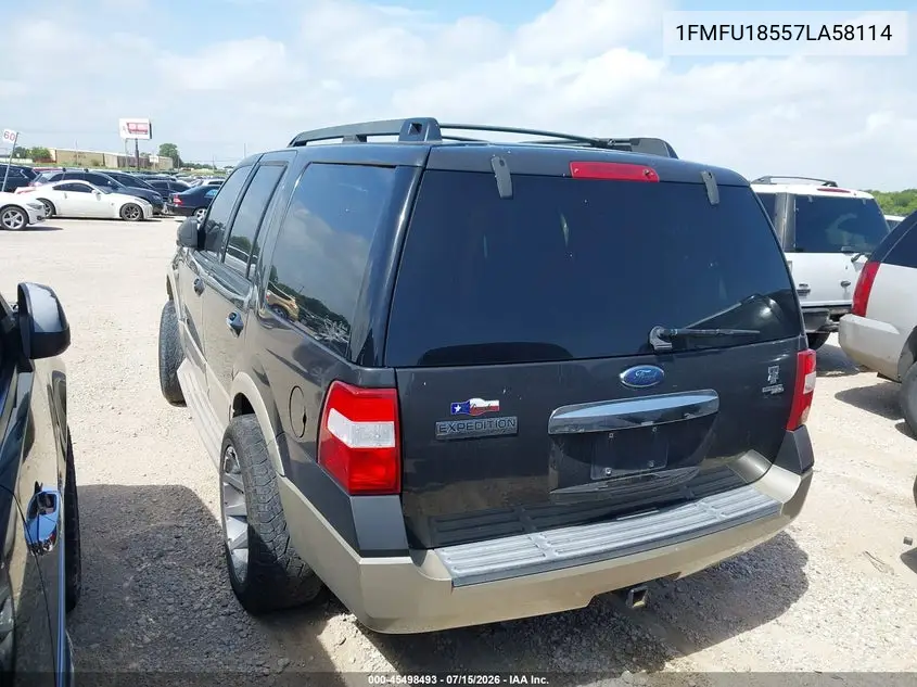 2007 Ford Expedition Eddie Bauer VIN: 1FMFU18557LA58114 Lot: 45498493