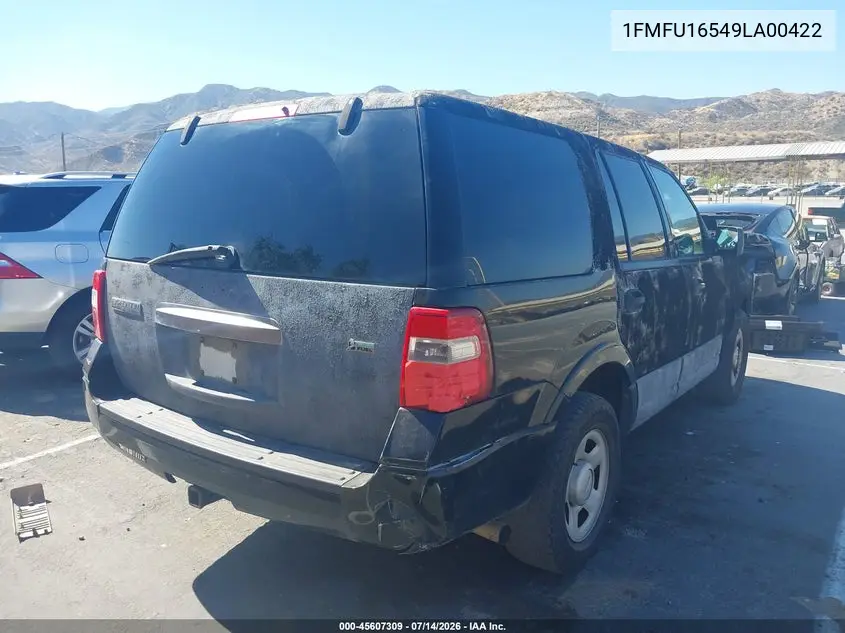 2009 Ford Expedition Xlt VIN: 1FMFU16549LA00422 Lot: 45607309