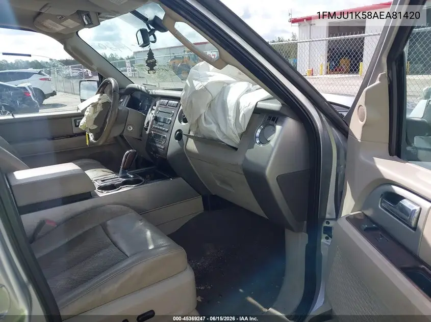 2010 Ford Expedition Limited VIN: 1FMJU1K58AEA81420 Lot: 45369247
