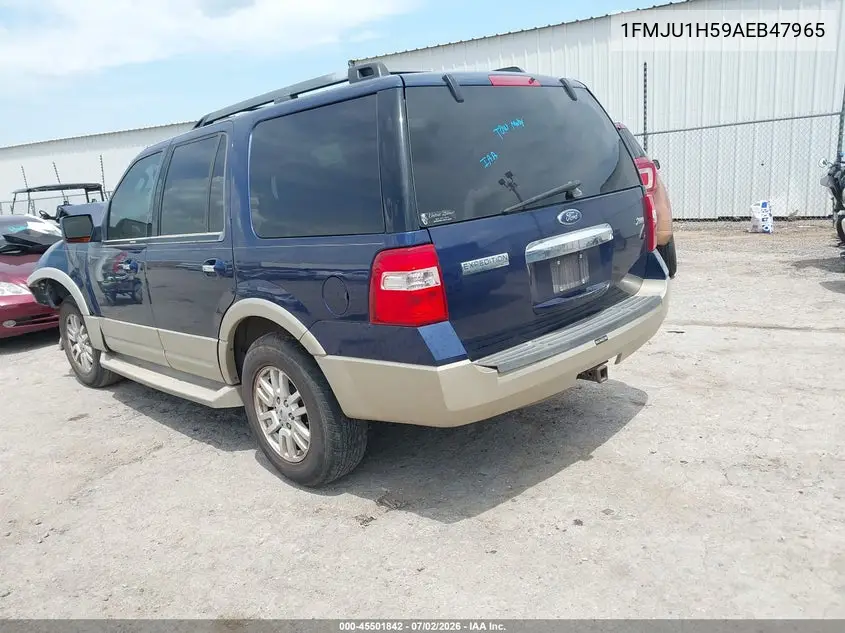 2010 Ford Expedition Eddie Bauer/King Ranch VIN: 1FMJU1H59AEB47965 Lot: 45501842