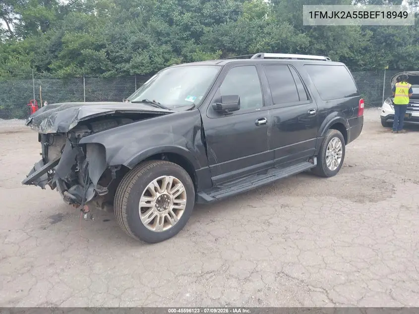 2011 Ford Expedition El Limited VIN: 1FMJK2A55BEF18949 Lot: 45596123