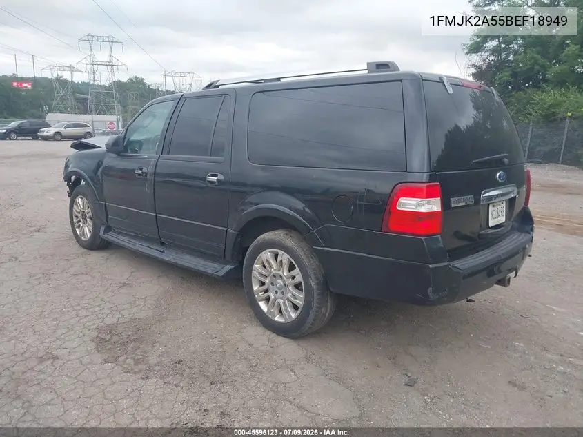 2011 Ford Expedition El Limited VIN: 1FMJK2A55BEF18949 Lot: 45596123