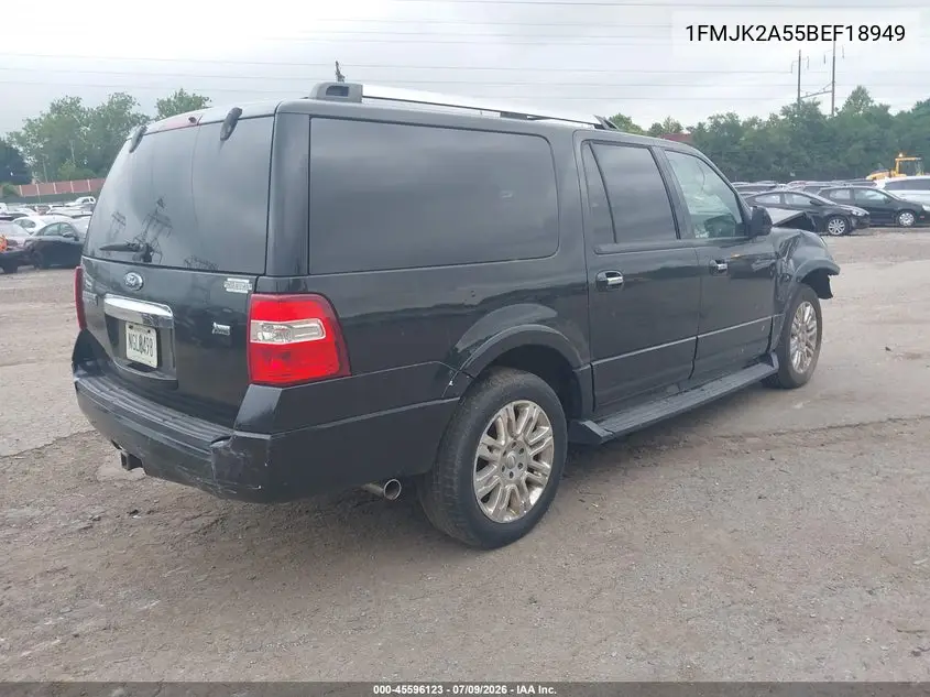 2011 Ford Expedition El Limited VIN: 1FMJK2A55BEF18949 Lot: 45596123