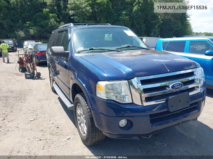 2011 Ford Expedition Xlt VIN: 1FMJU1J53BEF15536 Lot: 45662247