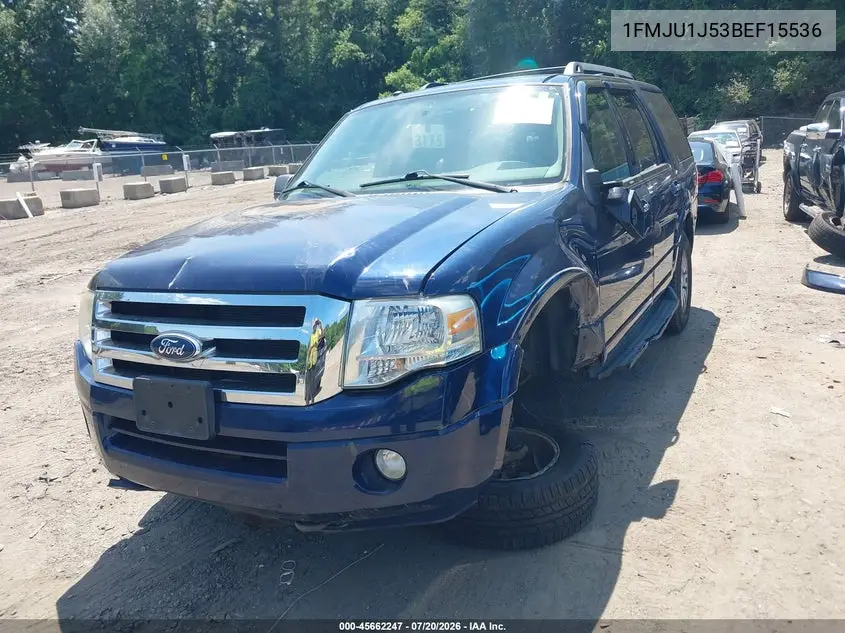 2011 Ford Expedition Xlt VIN: 1FMJU1J53BEF15536 Lot: 45662247