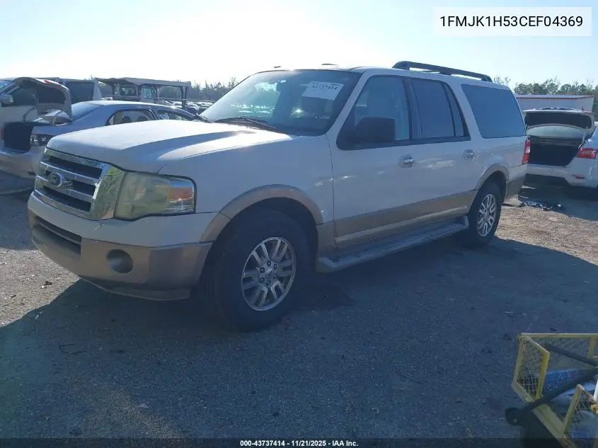 1FMJK1H53CEF04369 2012 Ford Expedition El Xlt