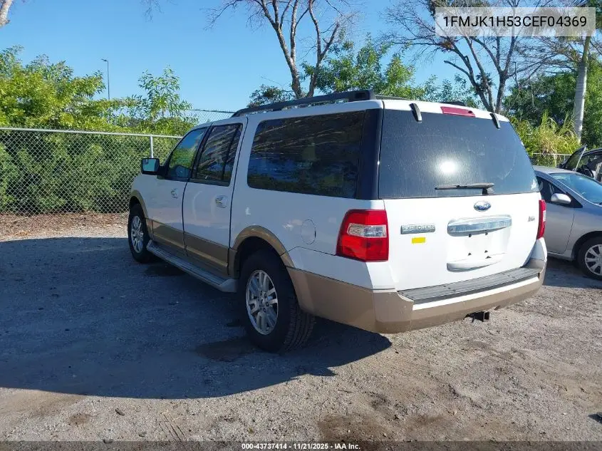 1FMJK1H53CEF04369 2012 Ford Expedition El Xlt