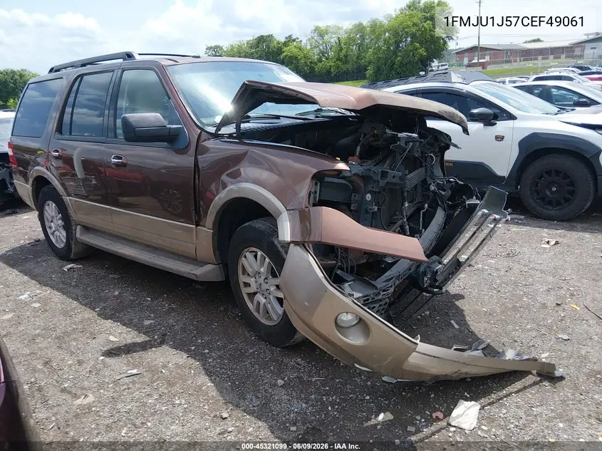 2012 Ford Expedition Xlt VIN: 1FMJU1J57CEF49061 Lot: 45321099