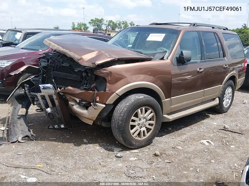 2012 Ford Expedition Xlt VIN: 1FMJU1J57CEF49061 Lot: 45321099
