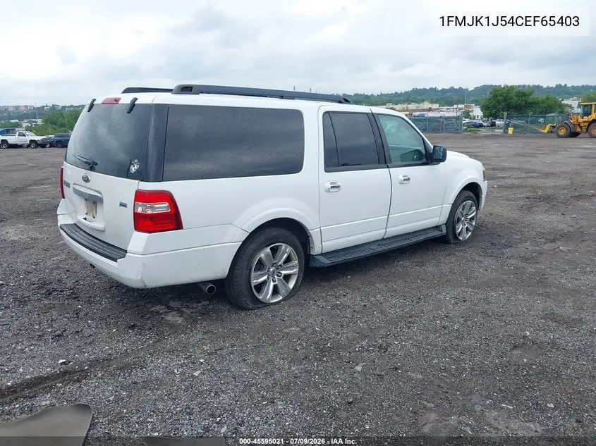 2012 Ford Expedition El Xlt VIN: 1FMJK1J54CEF65403 Lot: 45595021