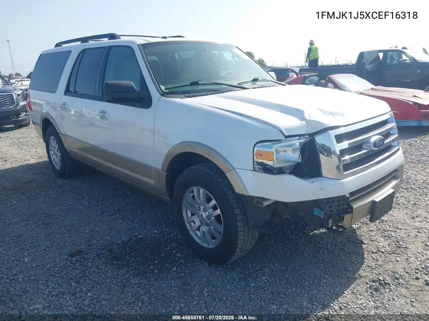 2012 Ford Expedition El Xlt VIN: 1FMJK1J5XCEF16318 Lot: 45658761