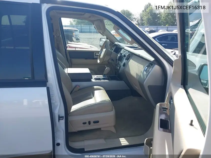 2012 Ford Expedition El Xlt VIN: 1FMJK1J5XCEF16318 Lot: 45658761