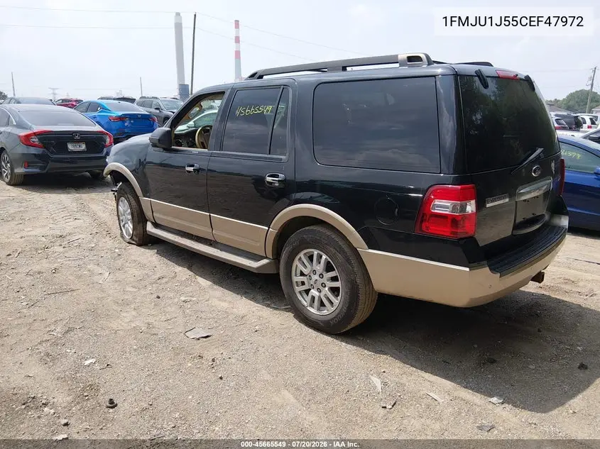 2012 Ford Expedition Xlt VIN: 1FMJU1J55CEF47972 Lot: 45665549