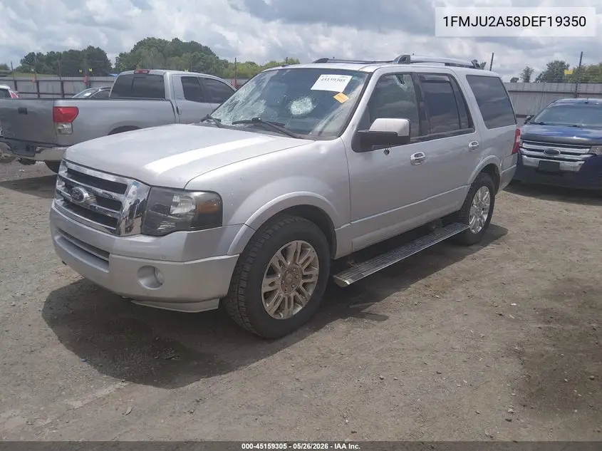 2013 Ford Expedition Limited VIN: 1FMJU2A58DEF19350 Lot: 45159305