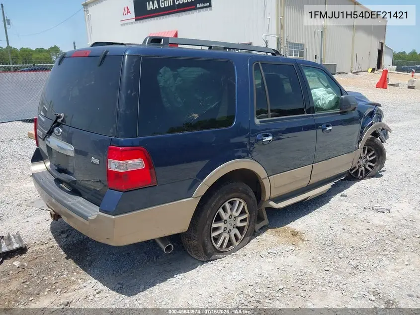 2013 Ford Expedition Xlt VIN: 1FMJU1H54DEF21421 Lot: 45643974