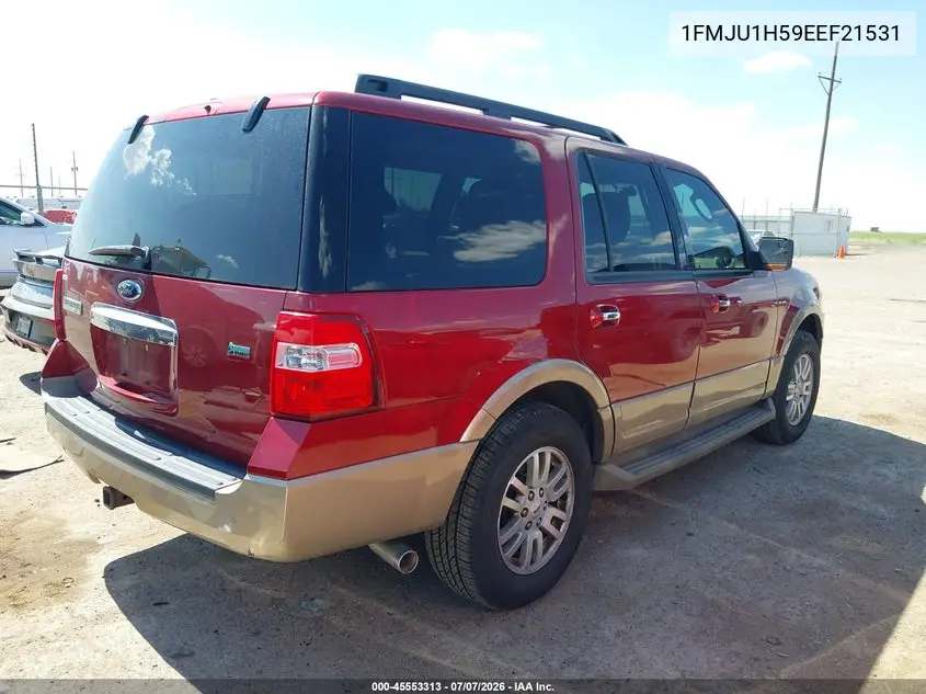 2014 Ford Expedition Xlt VIN: 1FMJU1H59EEF21531 Lot: 45553313