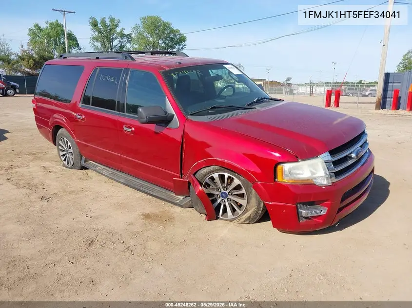 2015 Ford Expedition El Xlt VIN: 1FMJK1HT5FEF34041 Lot: 45248262
