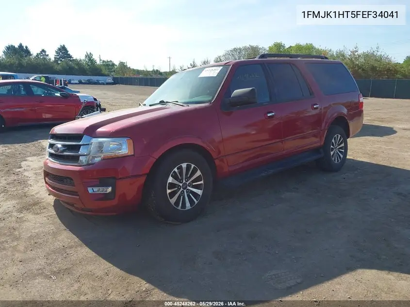 2015 Ford Expedition El Xlt VIN: 1FMJK1HT5FEF34041 Lot: 45248262