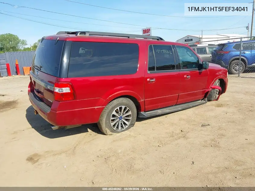 2015 Ford Expedition El Xlt VIN: 1FMJK1HT5FEF34041 Lot: 45248262