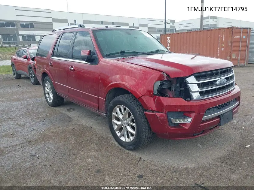 2015 Ford Expedition Limited VIN: 1FMJU1KT7FEF14795 Lot: 45555030