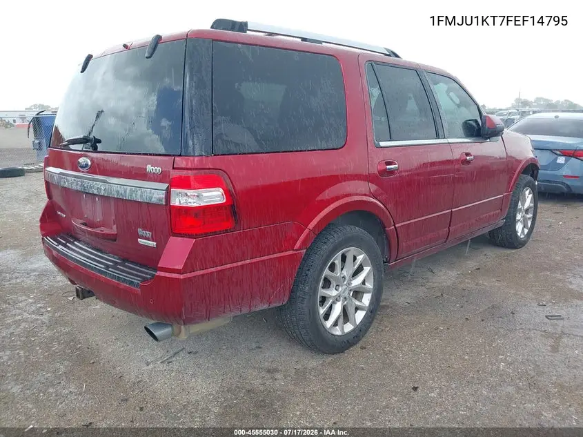 2015 Ford Expedition Limited VIN: 1FMJU1KT7FEF14795 Lot: 45555030