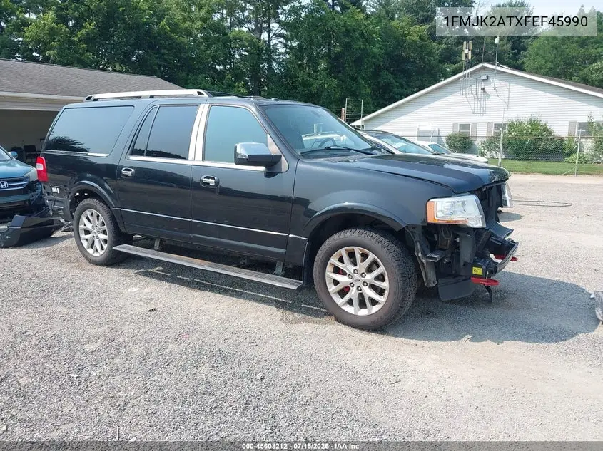 2015 Ford Expedition Max Limited VIN: 1FMJK2ATXFEF45990 Lot: 45608212