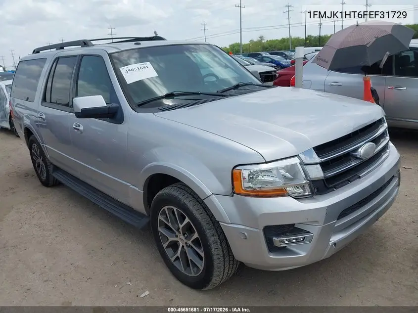 2015 Ford Expedition El Xlt VIN: 1FMJK1HT6FEF31729 Lot: 45651681