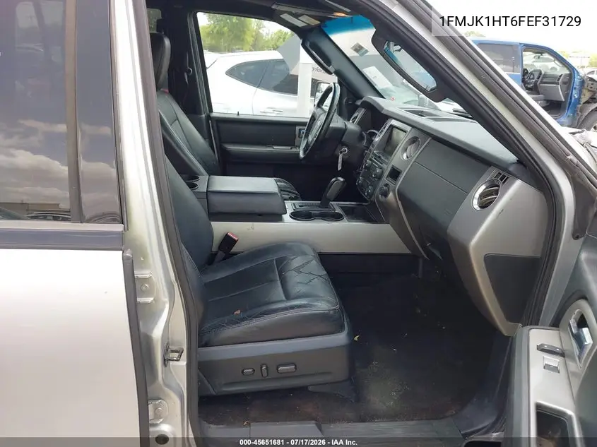 2015 Ford Expedition El Xlt VIN: 1FMJK1HT6FEF31729 Lot: 45651681