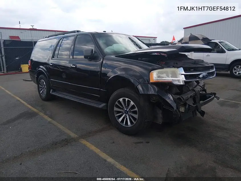 2016 Ford Expedition El Xlt VIN: 1FMJK1HT7GEF54812 Lot: 45589254
