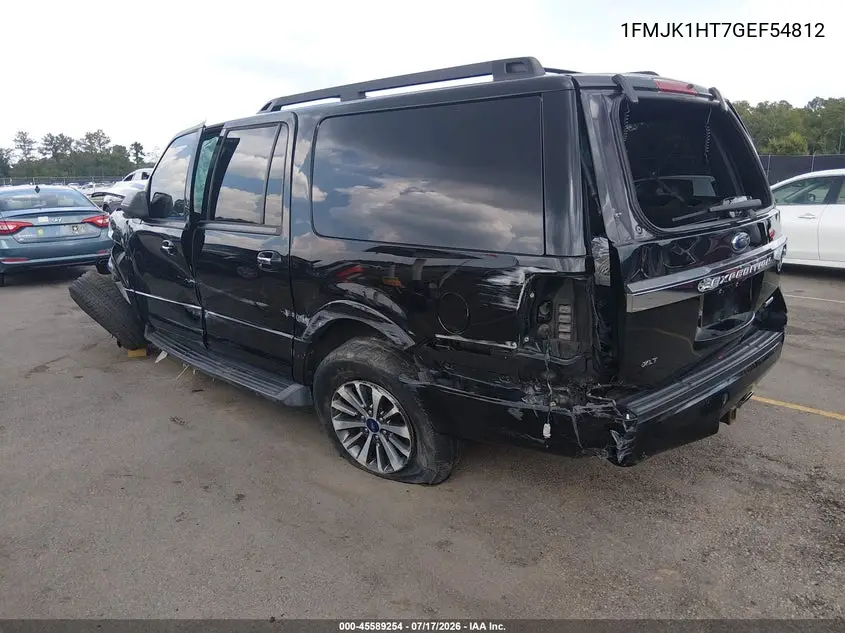 2016 Ford Expedition El Xlt VIN: 1FMJK1HT7GEF54812 Lot: 45589254