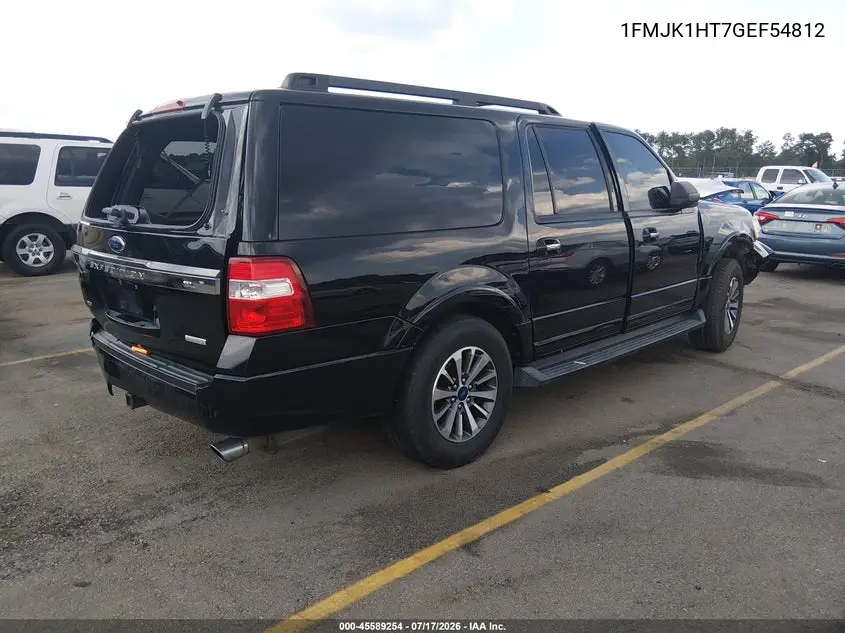 2016 Ford Expedition El Xlt VIN: 1FMJK1HT7GEF54812 Lot: 45589254