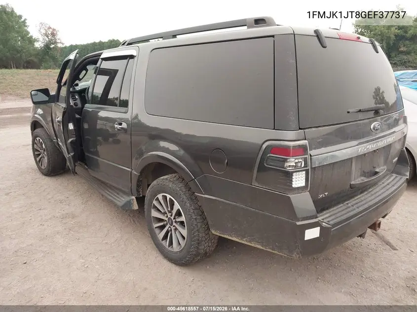 2016 Ford Expedition El Xlt VIN: 1FMJK1JT8GEF37737 Lot: 45618557