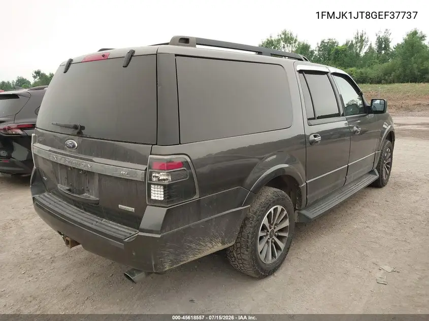 2016 Ford Expedition El Xlt VIN: 1FMJK1JT8GEF37737 Lot: 45618557