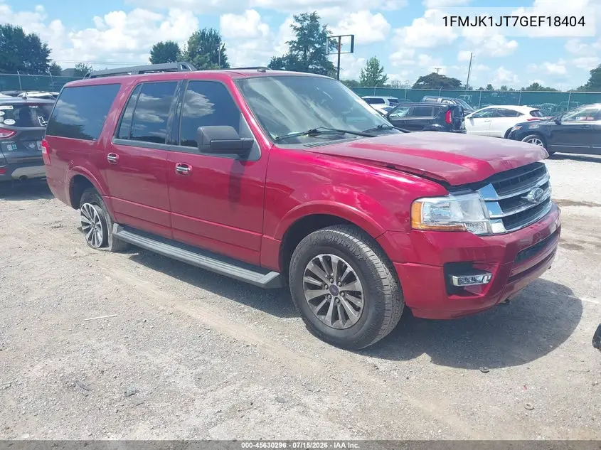 2016 Ford Expedition El Xlt VIN: 1FMJK1JT7GEF18404 Lot: 45630296
