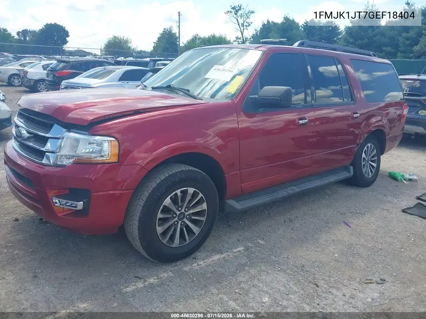 2016 Ford Expedition El Xlt VIN: 1FMJK1JT7GEF18404 Lot: 45630296