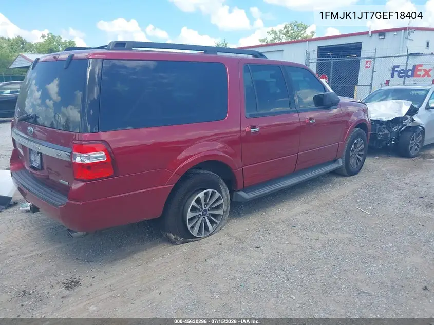 2016 Ford Expedition El Xlt VIN: 1FMJK1JT7GEF18404 Lot: 45630296