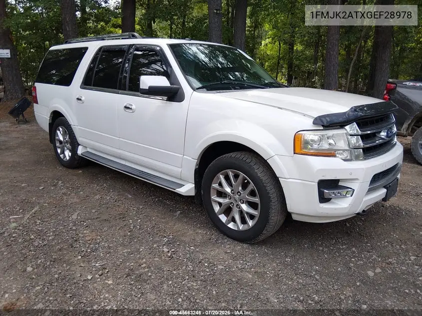 2016 Ford Expedition El Limited VIN: 1FMJK2ATXGEF28978 Lot: 45663246