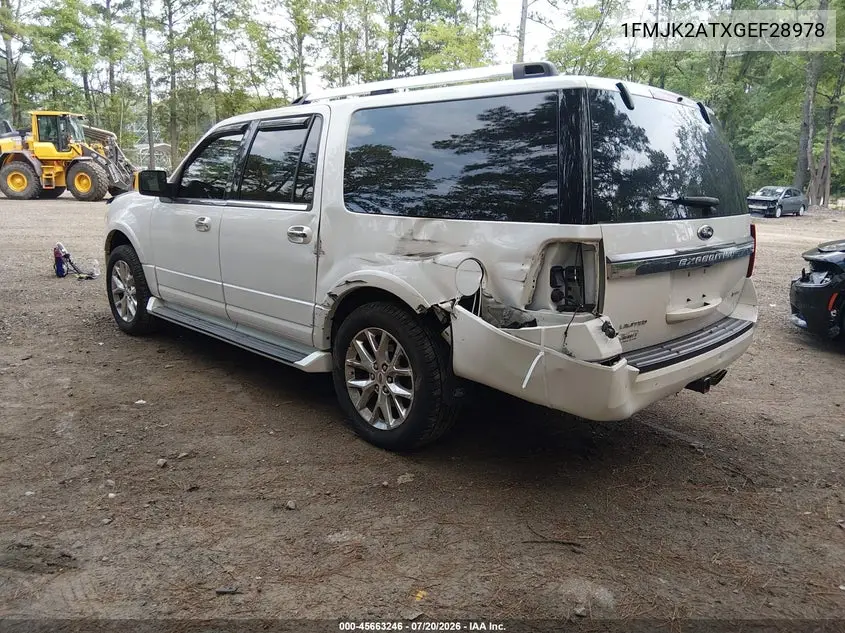 2016 Ford Expedition El Limited VIN: 1FMJK2ATXGEF28978 Lot: 45663246