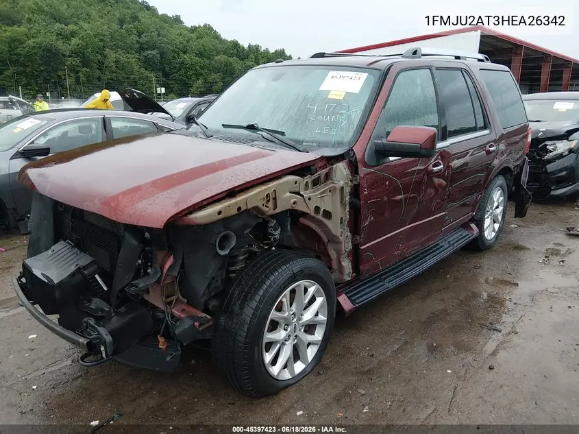 2017 Ford Expedition Limited VIN: 1FMJU2AT3HEA26342 Lot: 45397423