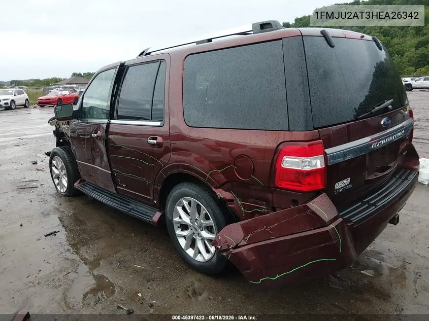 2017 Ford Expedition Limited VIN: 1FMJU2AT3HEA26342 Lot: 45397423