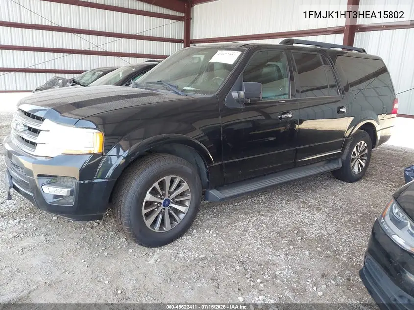 2017 Ford Expedition El King Ranch/Xlt VIN: 1FMJK1HT3HEA15802 Lot: 45622411