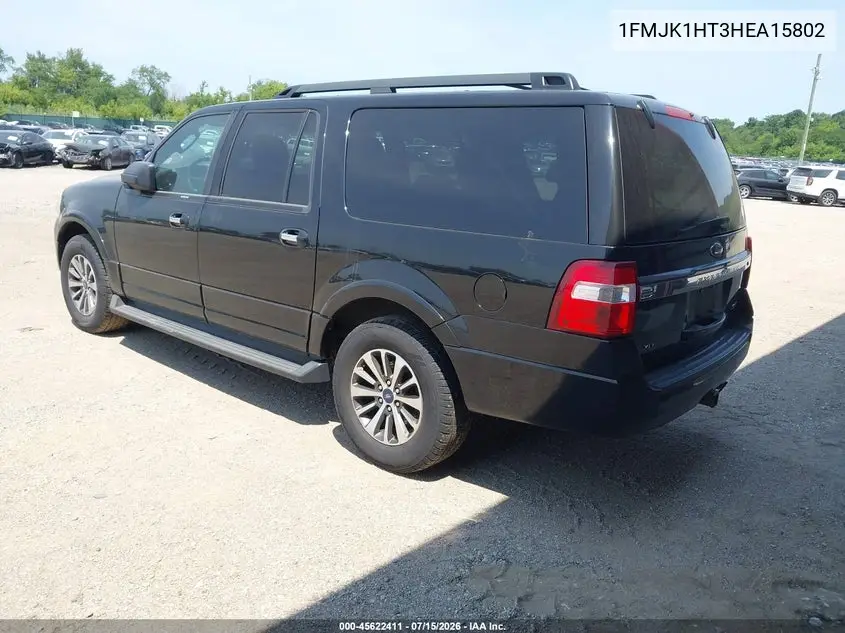 2017 Ford Expedition El King Ranch/Xlt VIN: 1FMJK1HT3HEA15802 Lot: 45622411