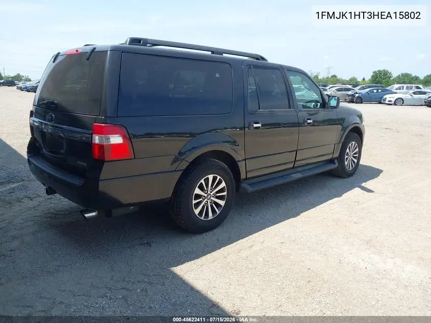2017 Ford Expedition El King Ranch/Xlt VIN: 1FMJK1HT3HEA15802 Lot: 45622411