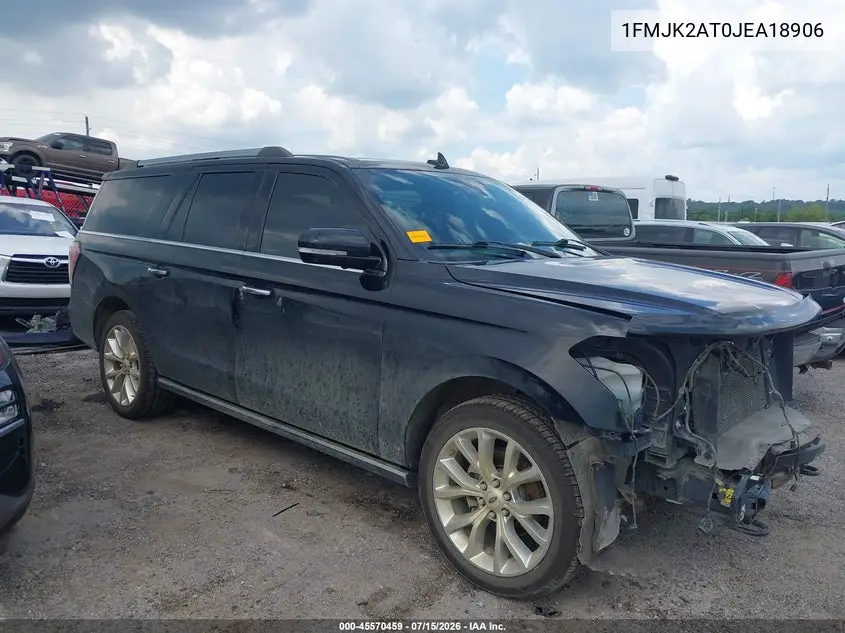 2018 Ford Expedition Max Limited VIN: 1FMJK2AT0JEA18906 Lot: 45570459