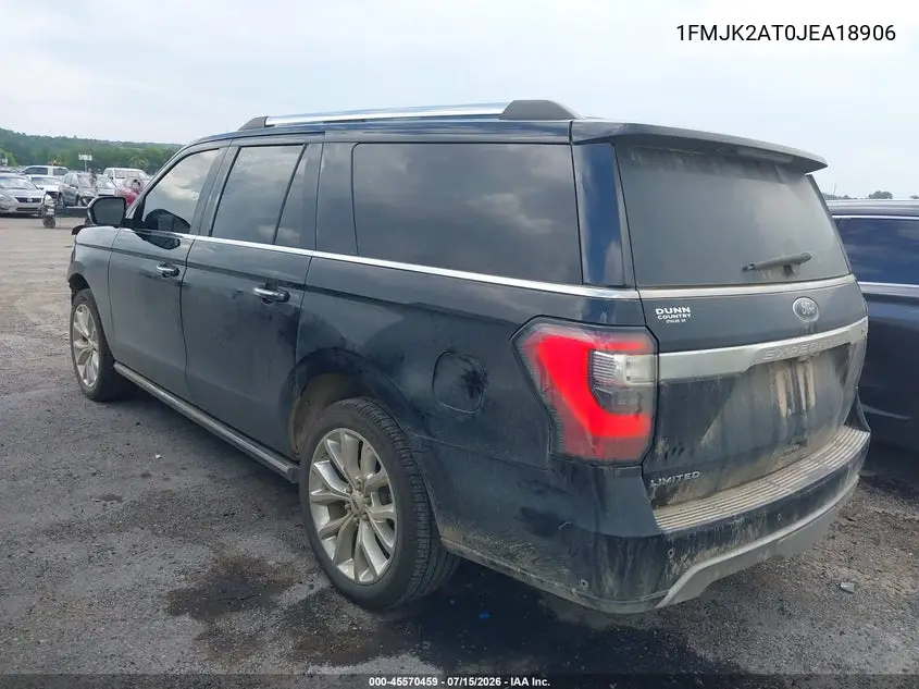 2018 Ford Expedition Max Limited VIN: 1FMJK2AT0JEA18906 Lot: 45570459