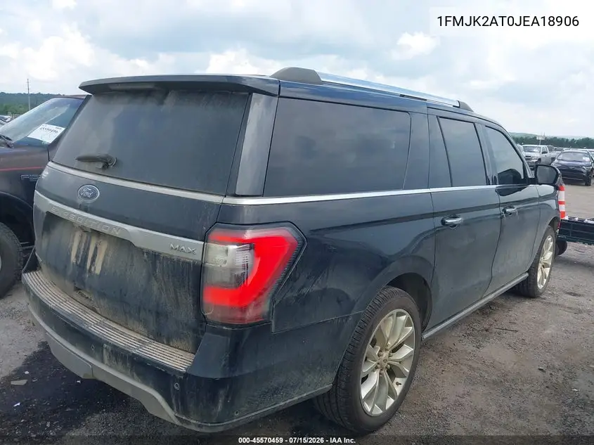 2018 Ford Expedition Max Limited VIN: 1FMJK2AT0JEA18906 Lot: 45570459